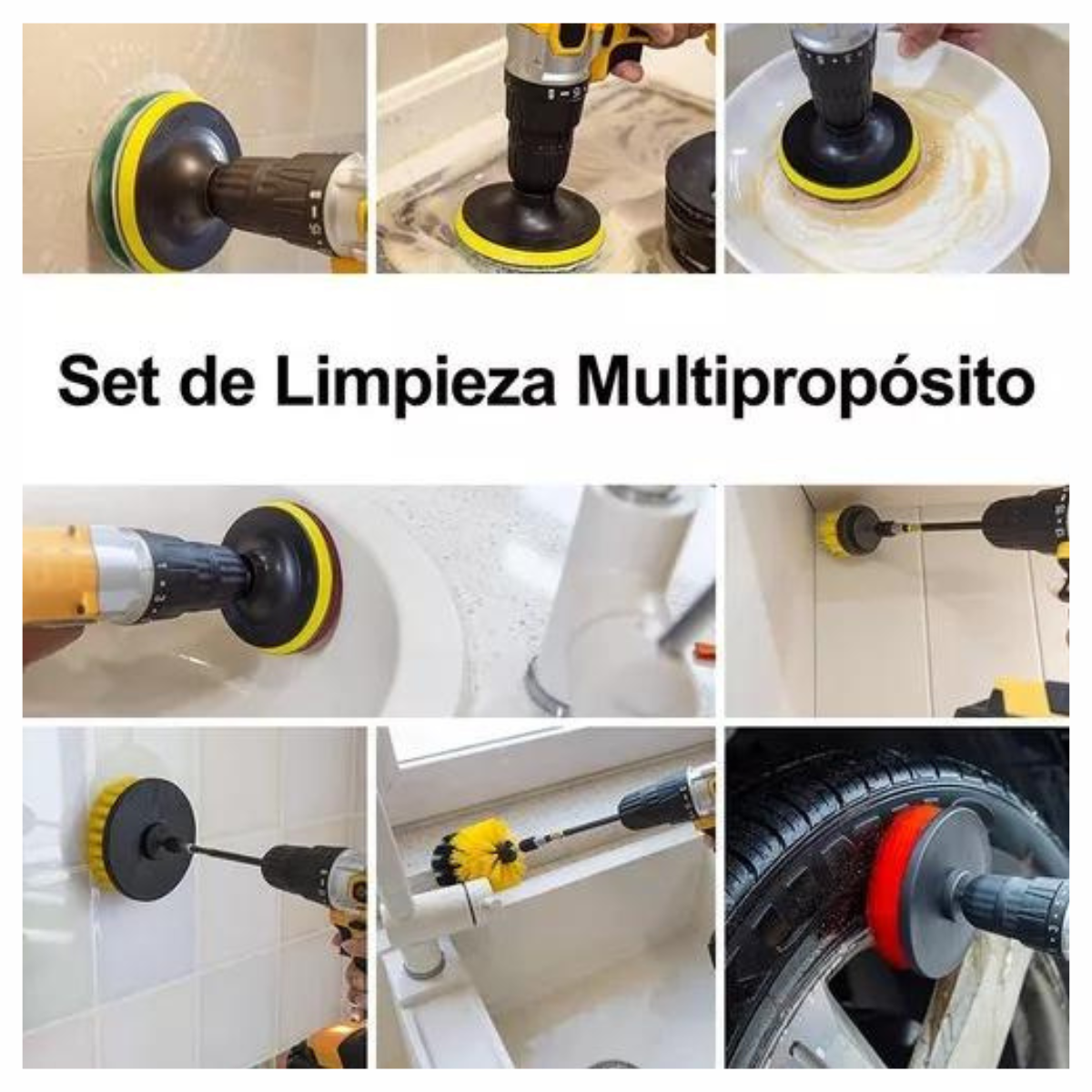 Set 21 PCS de Cepillo Para Taladros